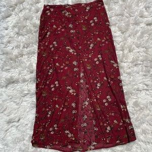 Floral Print Maxi Skirt